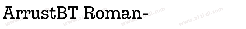 ArrustBT Roman字体转换